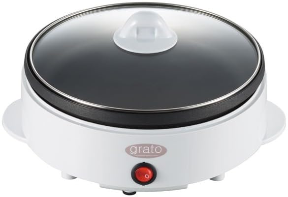 Amazon | 丸山 グラート 電気鍋 ミニグリル鍋 21cm ガラス蓋付