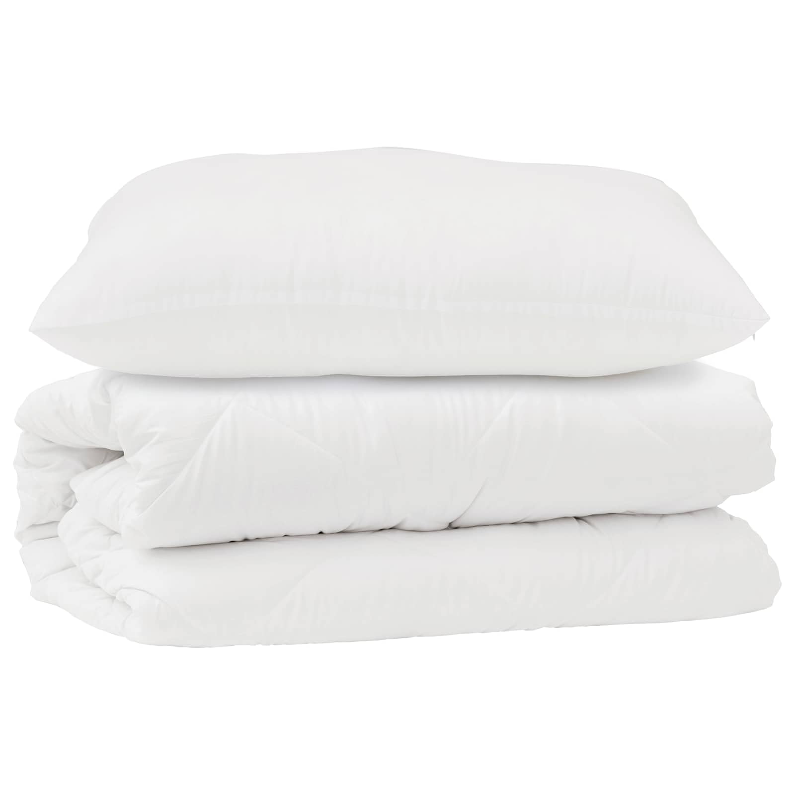 Set di Piumoni con Cuscino 2 PCS Bianco Microfibra, Casa e Giardino,Biancheria,Lenzuola e Coperte, 5.62kg-3376837