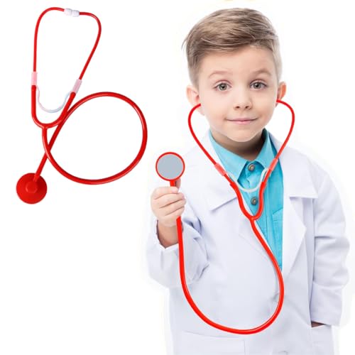 EAVUYIS Stetoscopio Giocattolo, Stetoscopio Bambini, Stetoscopio Professionale Bambini, Stetoscopio Funzionante per Cosplay,Medico Finta Gioco di Ruolo Giocattolo,Accessori per travestimenti