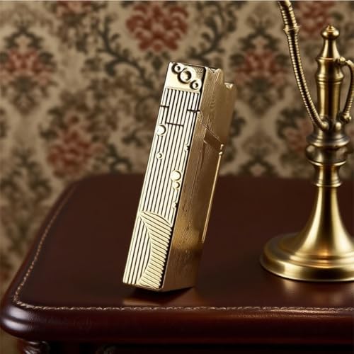 Encendedor vintage Sanji cobre recargable con gas butano miniatura 4