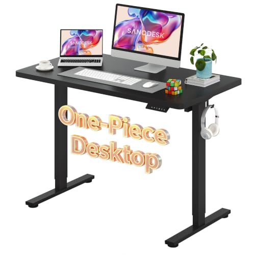 Image of SANODESK One-Piece Electric Height Adjustable Standing Desk 48''x 24''