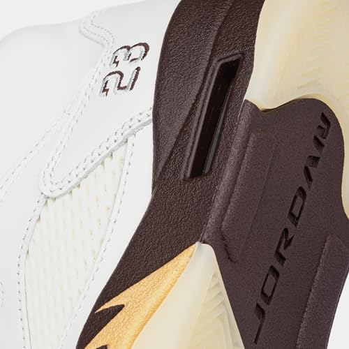 Air Jordan 5 Retro Golden Ticket Womens Lifestyle Shoes (Earth/Metallic Gold/Sail/Muslin)3