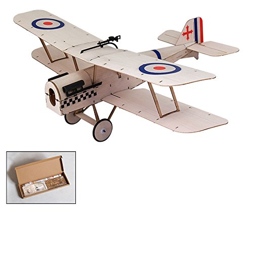Avión de madera de balsa RC DW Hobby SE5A con estructura a escala