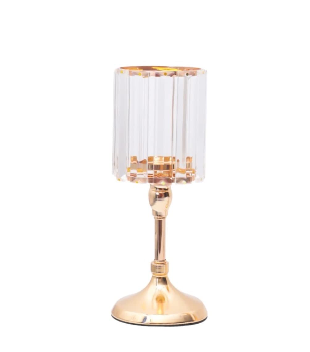 Candle Holder Candle Stand Decoration Candlestick Nordic Romantic Candlelight Dinner Props European Style Holder Decorative(10.5 * 10.5 * 26.5cm)
