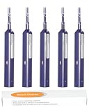 BTBGOET 5 Pack Fiber Cleaner Pen,Fiber Optic Connectors Cleaning for LC/MU 1.25mm UPC/APC Ferrules Optic Adapters Fiber Optic Cleaner Pen One Click Push Type Over 800 Cleans