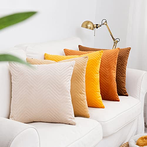 Gloppie Throw Pillow Covers Couch Pillows Cover 18x18 Bedroom Pillow Case Decorative Pillow Case Cushion Covers for Sofa Bed Office Living Room Modern Room Decor Orange
