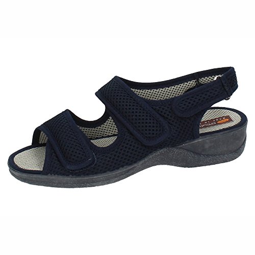 Sandales médecin Cutillas 21739 marin en grille pointure 38 pour pieds sensibles