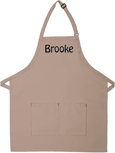Miniatura 8 de Delantal Personalizado, se puede añadir un nombre bordado al diseño, de algodón de alta calidad, fabricado en los Estados Unidos delantal, colores