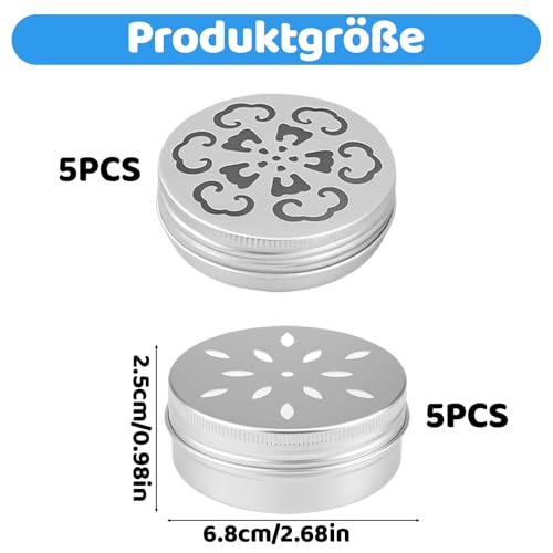 10er Set Hundetraining Zubehör, Aluminium Hundeduft Dosen Mit Belüftung, 60ml Geruchsbehälter Für Fährtenarbeit Hund Zubehör, Riechtraining Set Für Schnüffelhunde, Agility-Training Und Indoor-Spiele