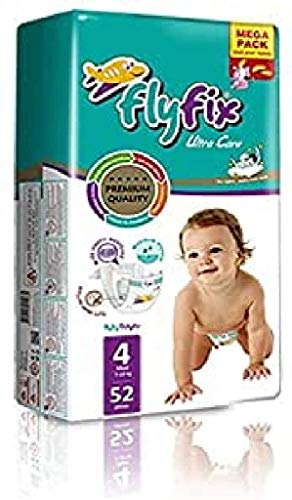FlyFix TRFFXBD100011 - Pañales para bebés, ultraconfort y protección, maxi, (7-18 kg) - 52 pcs, unisex