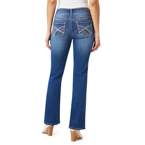 Image of WallFlower Luscious Curvy Bootcut Jeans for Women, Mid-Rise Insta Stretch Denim, Size-Inclusive Juniors Jeans