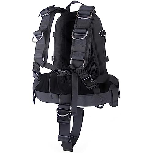 Chaqueta y arnés de buceo cómodo con soporte de tanque regulable submarino