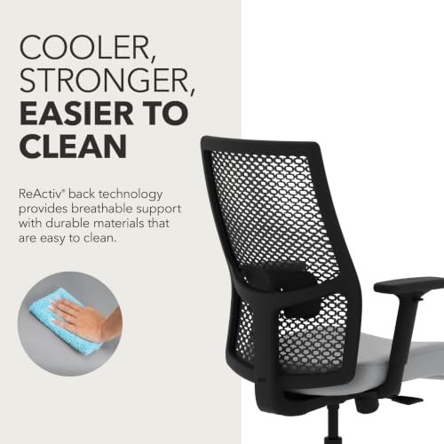 Image of HON Ignition 2.0 ReActiv Ergonomic Office Chair, Lumbar Support, Steel