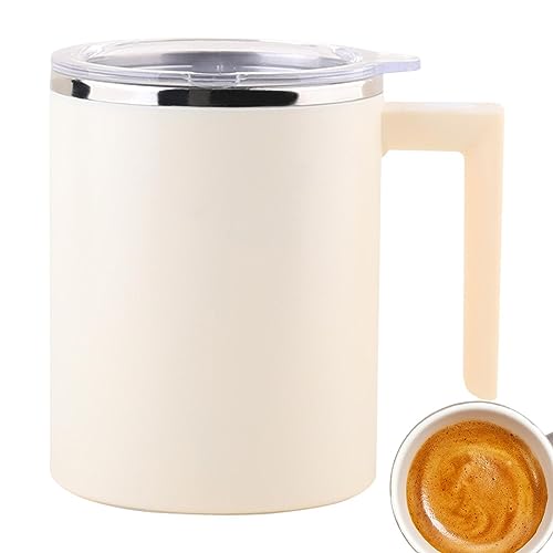 Pomrone Tazza da caffè con agitazione magnetica automatica - Bicchieri automescolanti - Tazze in acciaio inossidabile, bottiglie magnetiche elettriche ricaricabili USB da 500 mAh, tazze da 350 ml