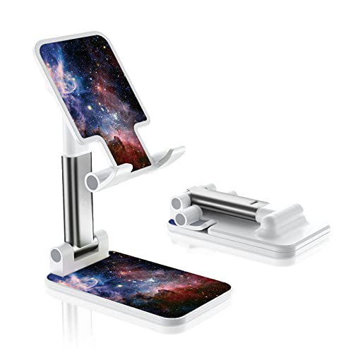 Image of Foldable Phone Stand for Desk, Adjustable Angle of View, Suitable for iPhone, Samsung and Other Smart Phones, Colorful Pattern, Portable Electronic Device Stand