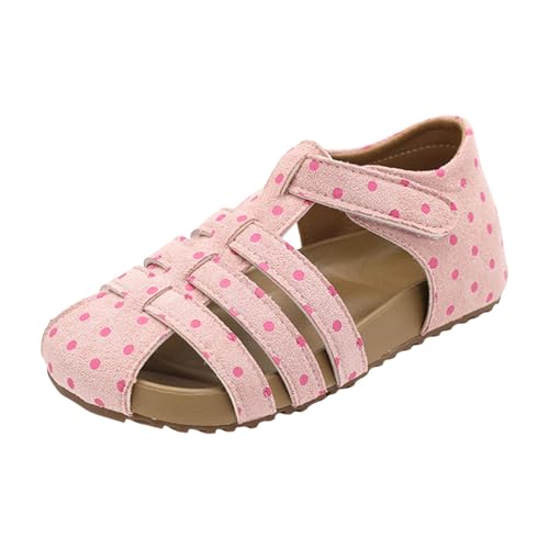 IWIHMIV Girls Athletic Sandals Summer Outdoor Child Lightweight Non Slip Breathable Closed Toe Sport Sandals
