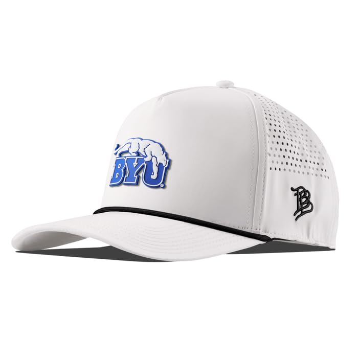 Branded Bills Officially Licensed x Brigham Young Cougars White 5-Panel BYU Cougars PVC