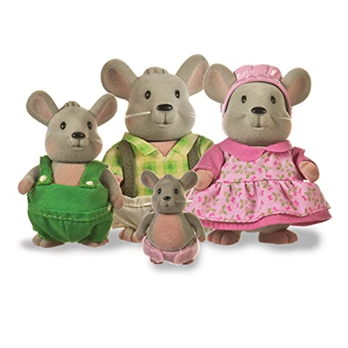 L'il Woodzeez – La Famille Souris Handydandy– Un Ensemble de Jeu à 5 pièces Qui Comprend Les 4 Figurines d’Animaux et 1 Livre d’Histoire – Jouet pour Enfants de 3 Ans et Plus 6003Z Multicolore