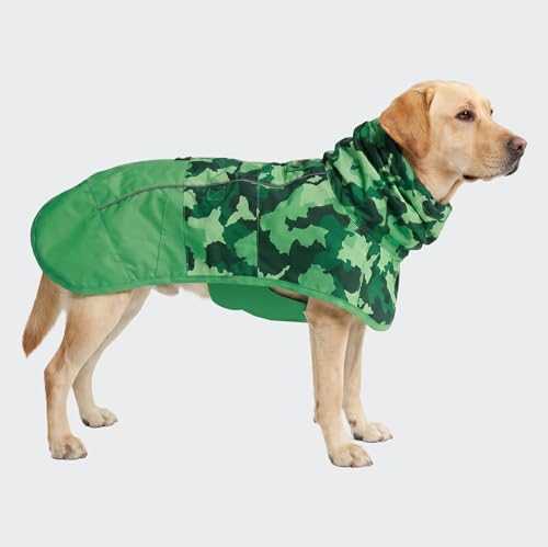 Spark Paws Dog Raincoat - Waterproof Rain Jacket w/Hood, Full Coverage