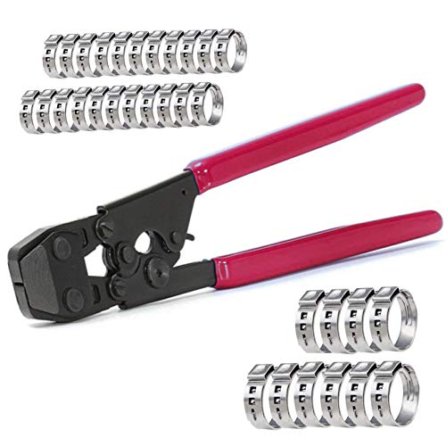 PEX Clamp Cinch Tool Crimping Tool Crimper for Stainless Steel Clamps from 3/8