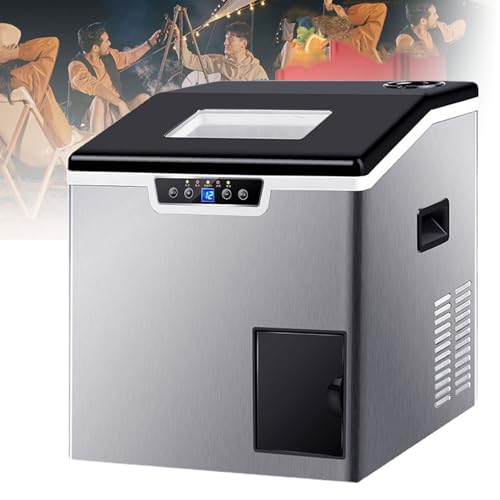 Countertop Ice Maker Machine for Home & Kitchen, 1.8L Capacity, Produces 40kg Daily, Large & Small Bullet Ice, Self-Cleaning Function, Compact & Efficient Ice Cube Maker