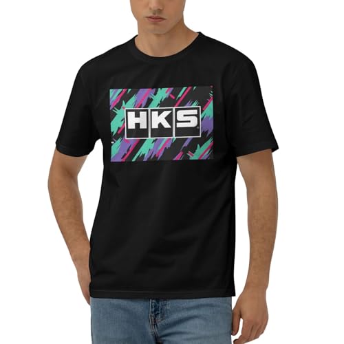 Hks Japanese Aftermarked Car Parts T-Shirt Men's Classic Basic Homecoming Basic Spring Short Sleeve Tops