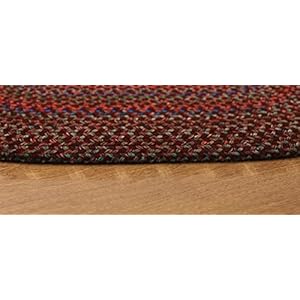 Rhody Rug Katie KA43 Burgundy 2' x 4' Oval Runner - Braided Area Rug, Home Decor, Floor Mat or Bedroom Rug - Easy Care, Ideal for High Traffic Areas in Hallway and Living Room - Made in USA Rhody Rug Katie KA43 Burgundy 2 x 4 Oval Runner Braided Area Rug Home Decor Floor Mat or Bedroom Rug Easy Care Ideal for High Traffic Areas in Hallway and Living Room Made in USA