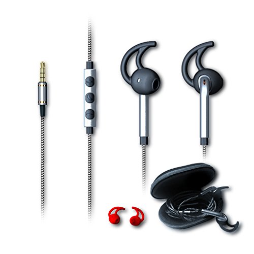 in-Ear Sports Earphone,Kingtech V1 Noise canceling with Mic and Remote Control for Apple iOS |Android |Devices with 3.5mm Jack
