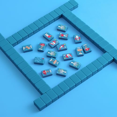 Juego de Mahjong americano con 160 fichas y bolsa miniatura 7