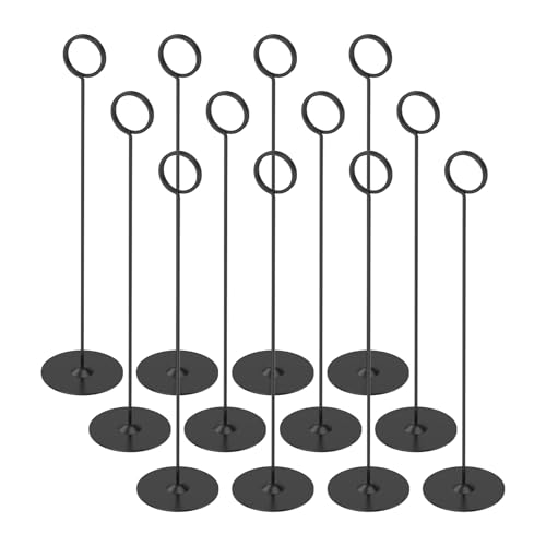 Sutowe 12 Pack Tall Table Number Holders Elegant Easy Installer Number Stand Poldold Table Sign Send...