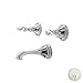 Newport Brass 3-985 Amisa Double Handle Tub Faucet Trim with Metal Lever Handles, White