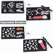 Afnkiom Jewelry Trays,Velvet Stackable Organizer Trays,Drawer Inserts Jewelry Display Case For Rings Stud Necklaces Earring Organizer Tray for Women Girls-8 Pack (Black)