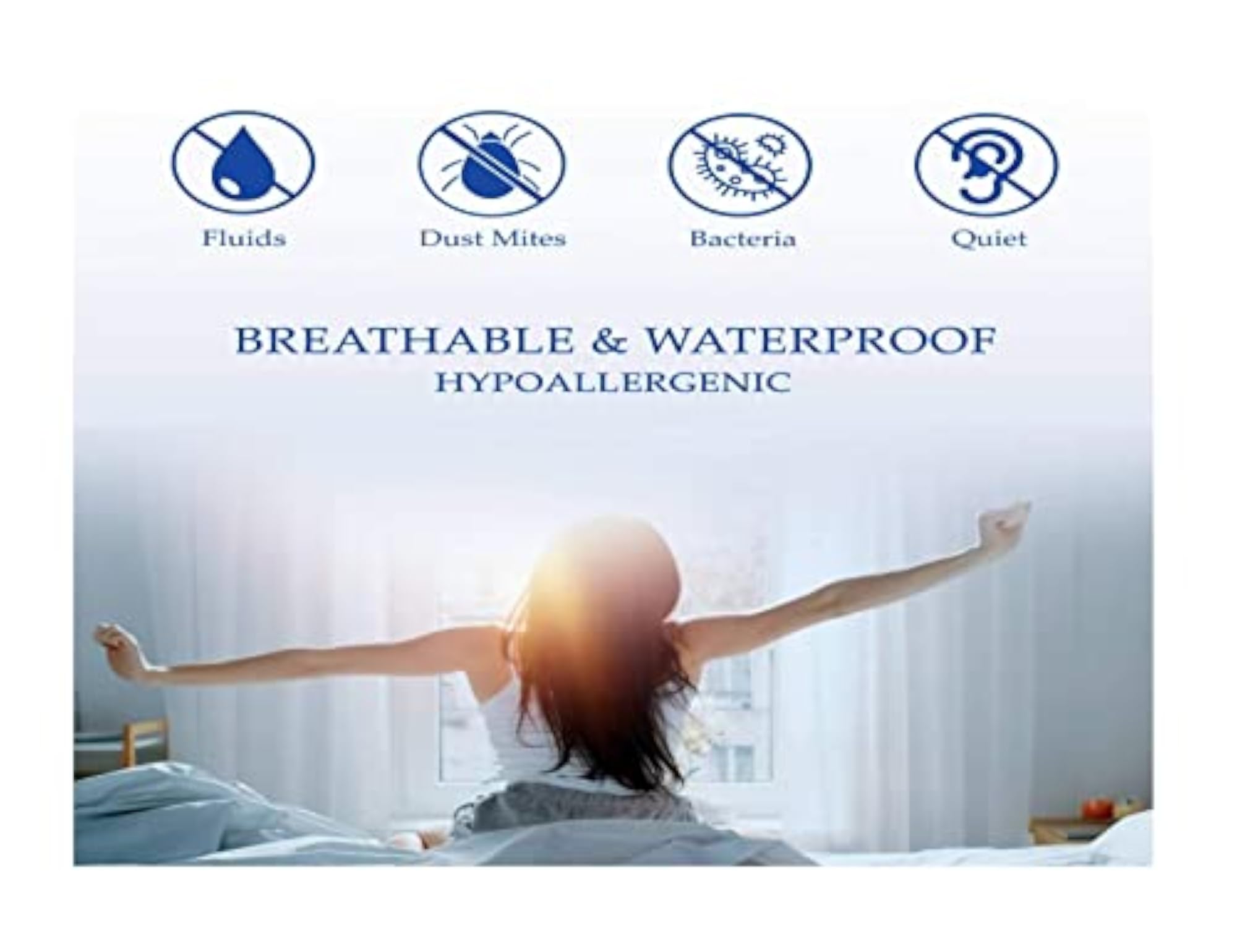 Ultra Soft Terry Waterproof Pillow Protector Cover