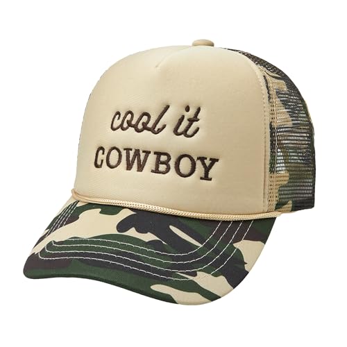 Image of Embroidered Lettering Print Truck Hat Baseball Cap Trucker Mesh Snapback Hat