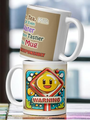 Image of Better Gift Flowers Sweet Warning Coffee Mug, Round Shaped Multicolor Themed Coffee Mugs, Mug for Gifting, Gifting Items for Family, Friends & Closed Ones