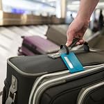 Travelon Set of 2 Luggage Tags, Neon Yellow, One Size