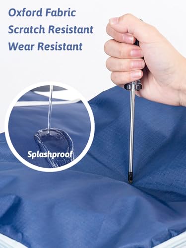 Multipurpose Oversize Moving Bag Oxford Cloth Heavy Duty Duffel Packing Bags Household Clothing Storage Bags For Moving Storage Camping and Travel (Grey, 129L)4