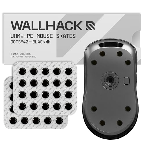 Wallhack UHMW-PE Dot Mouse Skates | Premium Universal Skates for Gaming Mice |...
