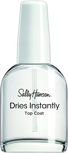 Sally Hansen Insta-Dri®, Dries Instantly Top Coat, Quick Dry, Long Lasting, Streak-Free Shine, Clear Nail Polish