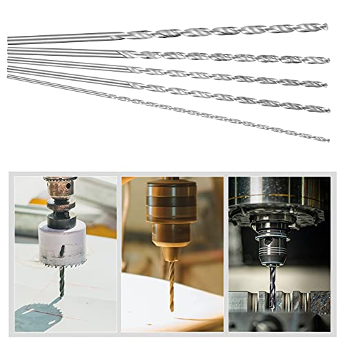 ALTcompluser 10 Stück Extra Lange Holzbohrer Bohrer Set 2 mm, 3 mm, 3,5 mm,4 mm, 5 mm Holzbohrer HSS Spiralbohrer zum Bohren für Die Holzbearbeitung Manuelle