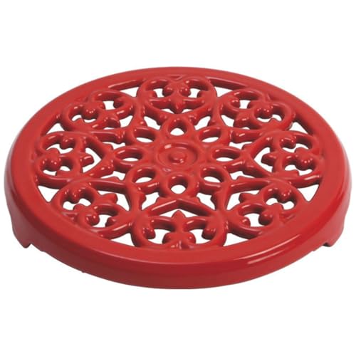STAUB Dessous de Plat en Fonte, Rond, Ø 23 cm, Cerise