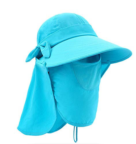 Epsion Women Summer Neck Flap Sun Visor/Hats Wide Brim UV Protection UPF 50+