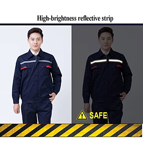 Bbgs Work Overalls Coveralls Boilersuit,Warehouse Garages Students Workerwear Suit Work Utility Coat And Pants For Mens And Womens Protective Suite (Color : Style 5, Size : 190) #TOP2