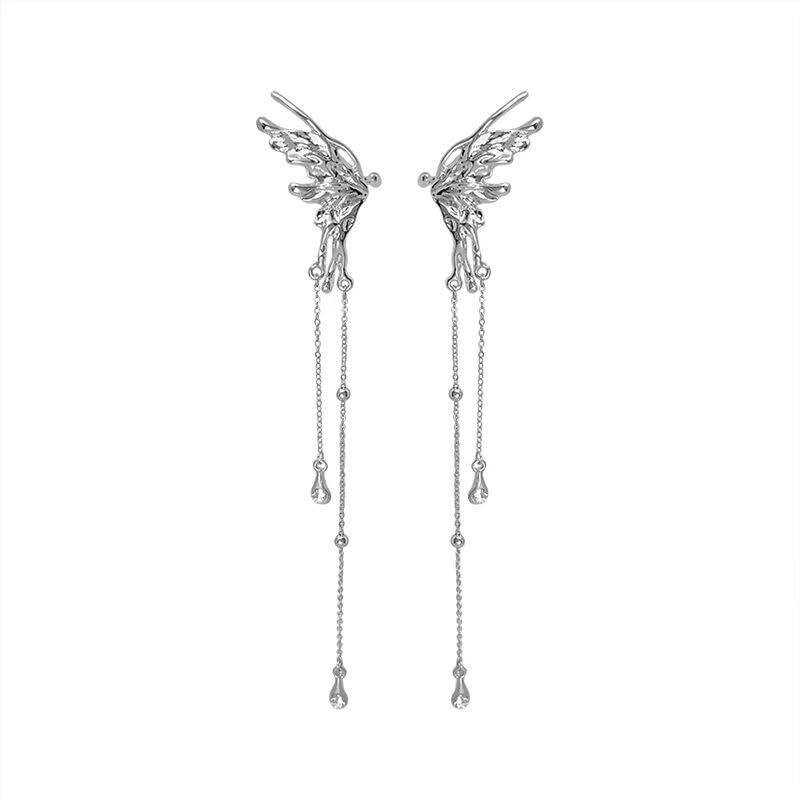 Aretes Premium Ligero de Verano en Plata y Cristal