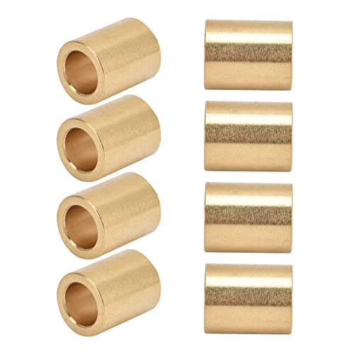 TIKATARER Messingbuchsen, 8pcs Selbstschmierende Messinghülle Buchse Drillbuchse 8mm Bohrung X 12 Mm OD X 15 Mm Länge Spezielle Lagerhülle für Messinghülsen Schieberegler