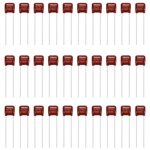 Condensateur à film métallisé 474J 100V, haute stabilité pour lampes éco, 30 unités