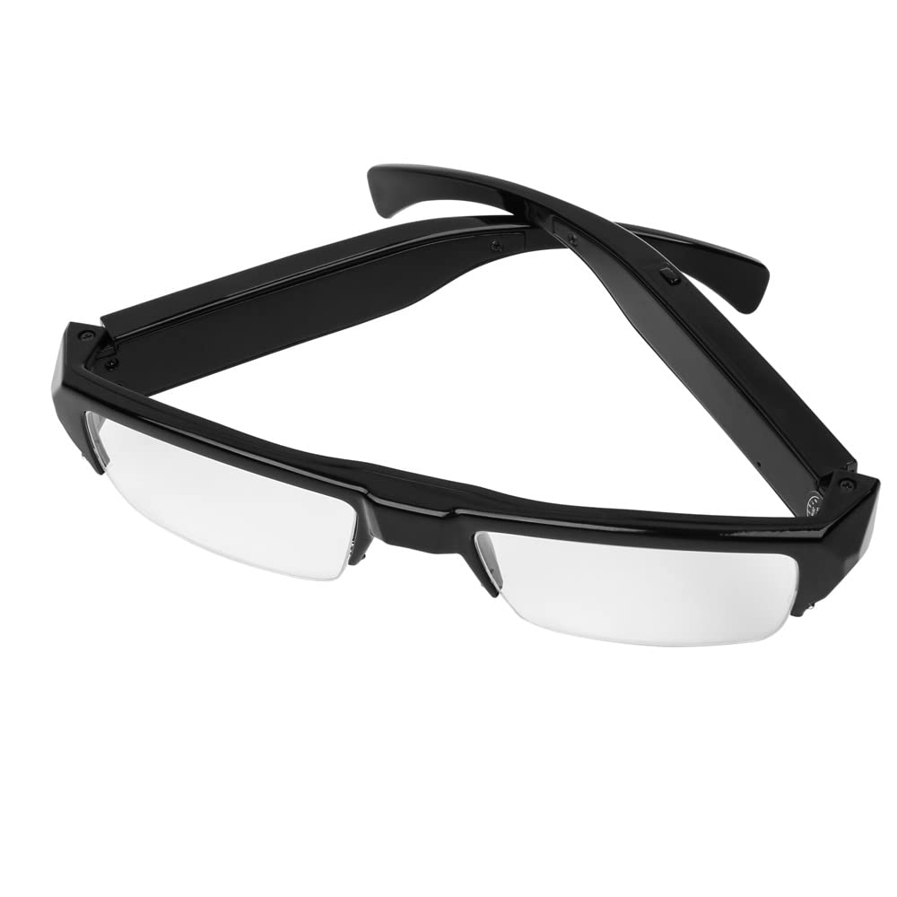 KOBERT GOODS V13 Versione 2.0 Telecamera nascosta ad alta risoluzione 5 Megapixel Full HD Mini telecamera di sorveglianza in un unico occhiale con microfono foto audio e video registrazioni con micro SD e collegamento USB