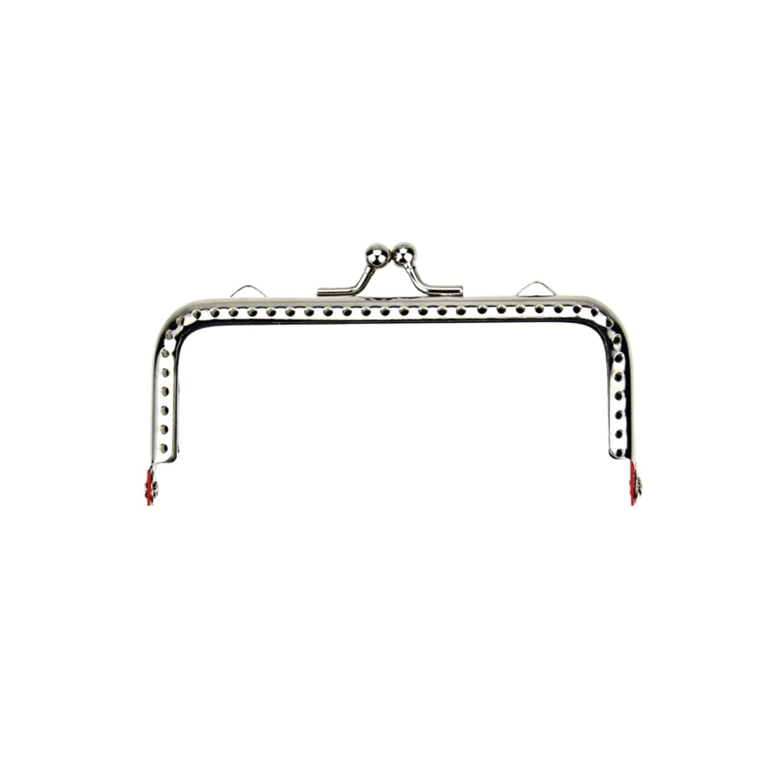 PVUVTNAHW 20Pcs 8.5/10.5/12.5/15.5/18CM Square Glossy Silver Basic Metal Purse Frame Kiss Clasp Lock DIY Bag Accessories(10.5CM)