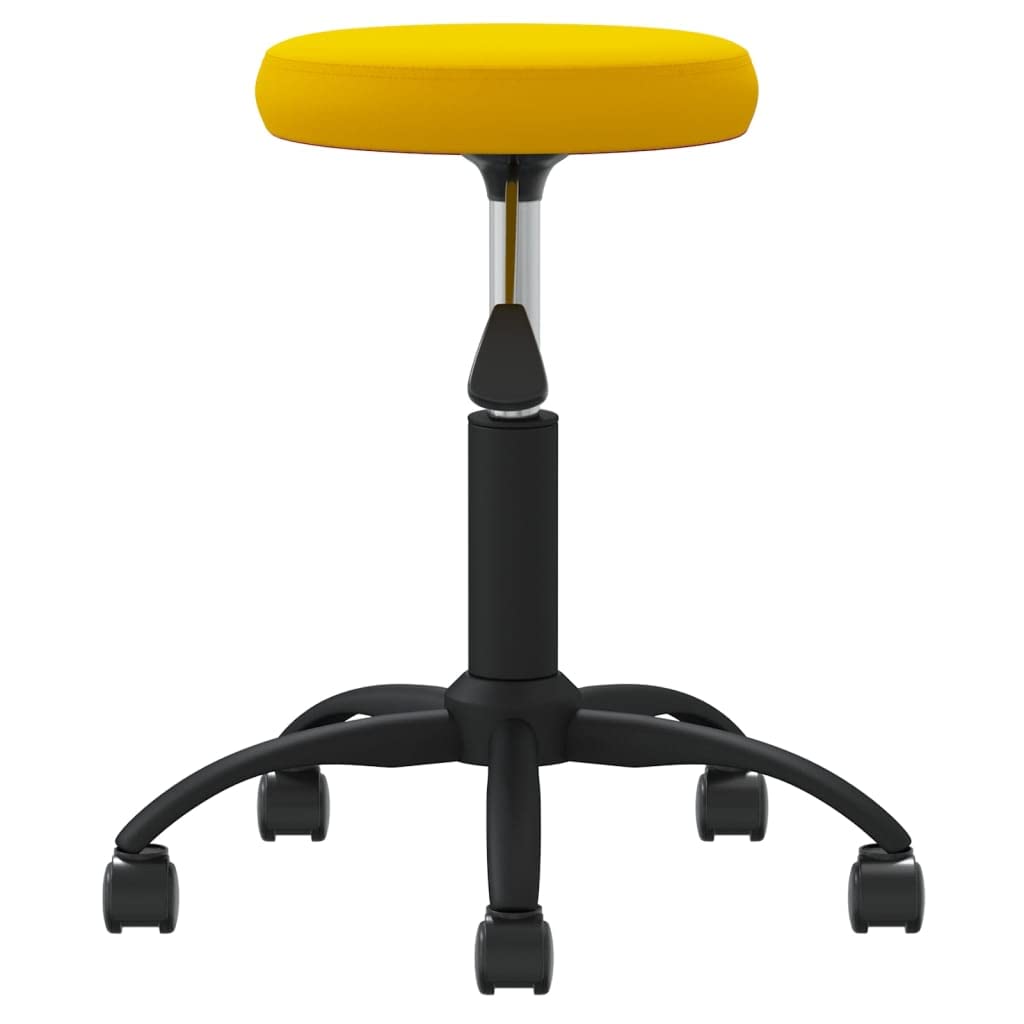 Generico Sgabello da Massaggio in Velluto Giallo Senape,Salute e Bellezza,Cura della Persona,Massaggi e Relax,Poltrone da Massaggio,Giallo,3.95 kg,3085745