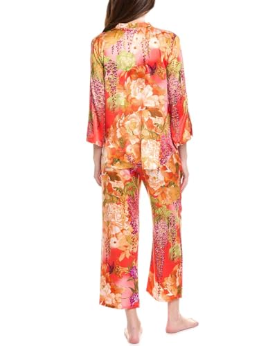 N Natori Women's Wisteria Garden Pj Set Length 25" Inseam 26"2